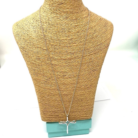 - Tiffany & CO. Elsa Peretti Infinity Sterling Silver 925 Necklace. - Picture 2 of 7